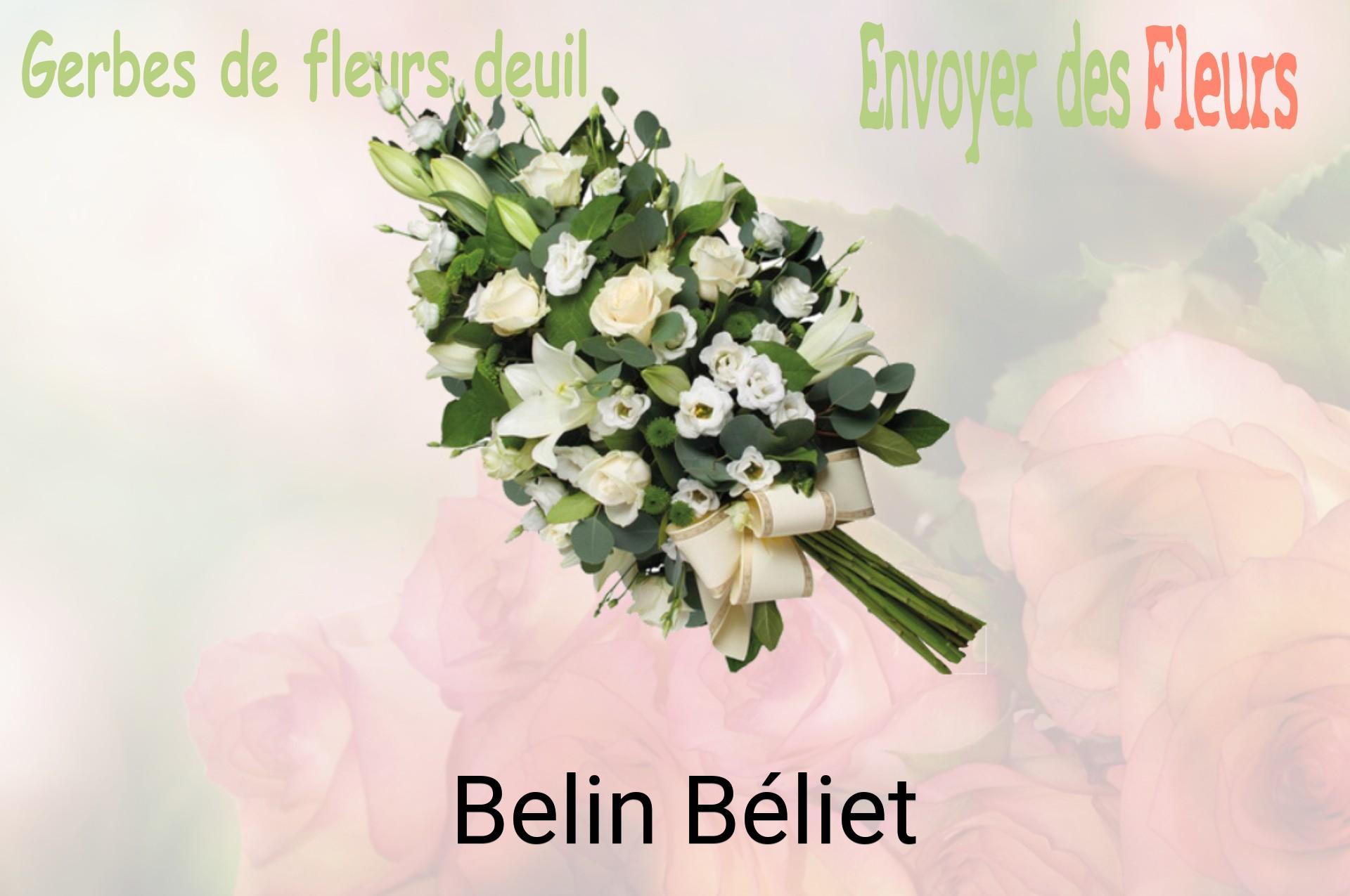 Gerbe de fleurs de deuil livrée à Belin-Béliet